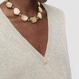 Gold Doris Lurex Snake Knit Knitwear - Joseph