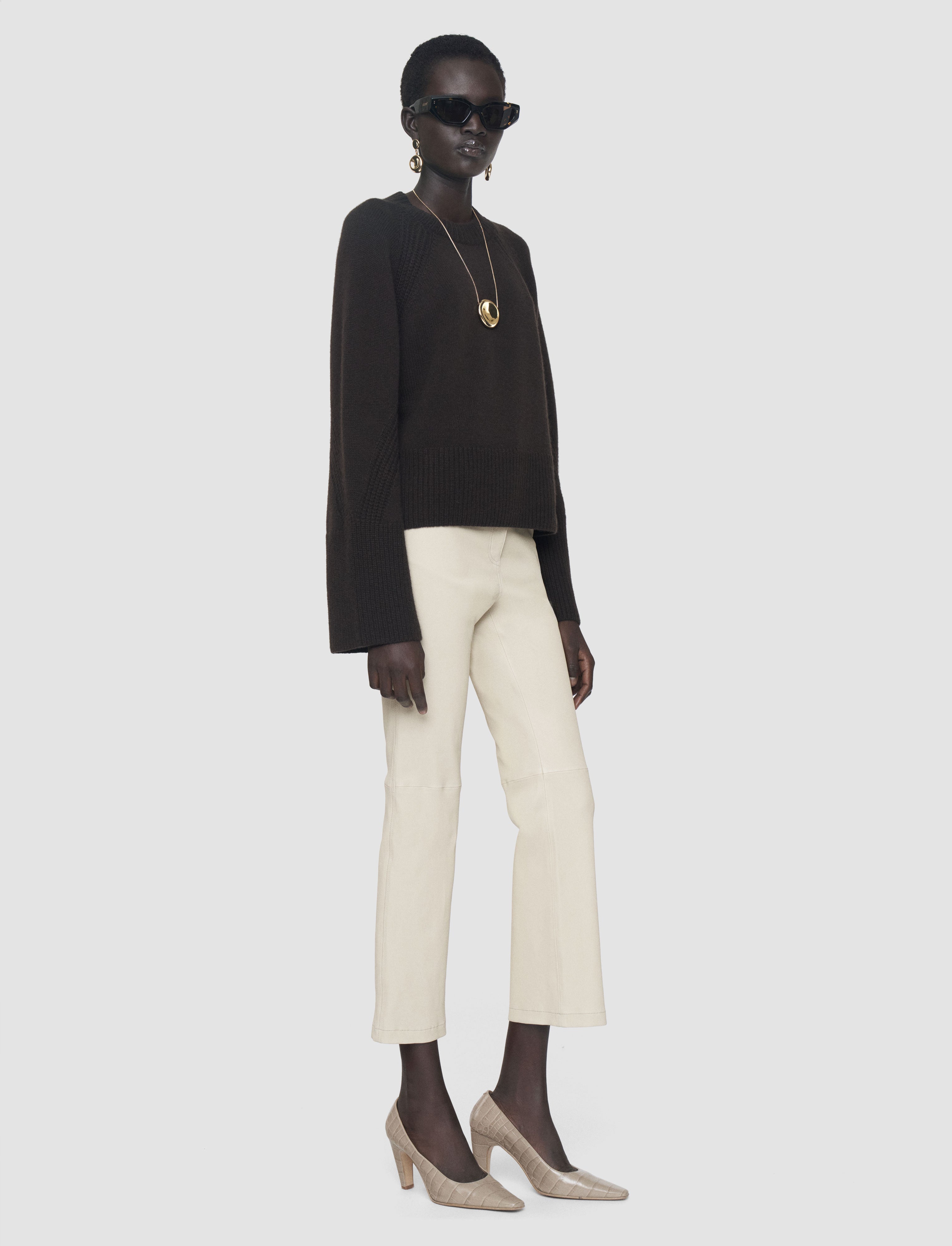 beige-duke-leather-stretch-trousers-JOSEPH
