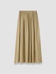 Green Elba Silk Blend Crepe Skirt - Joseph