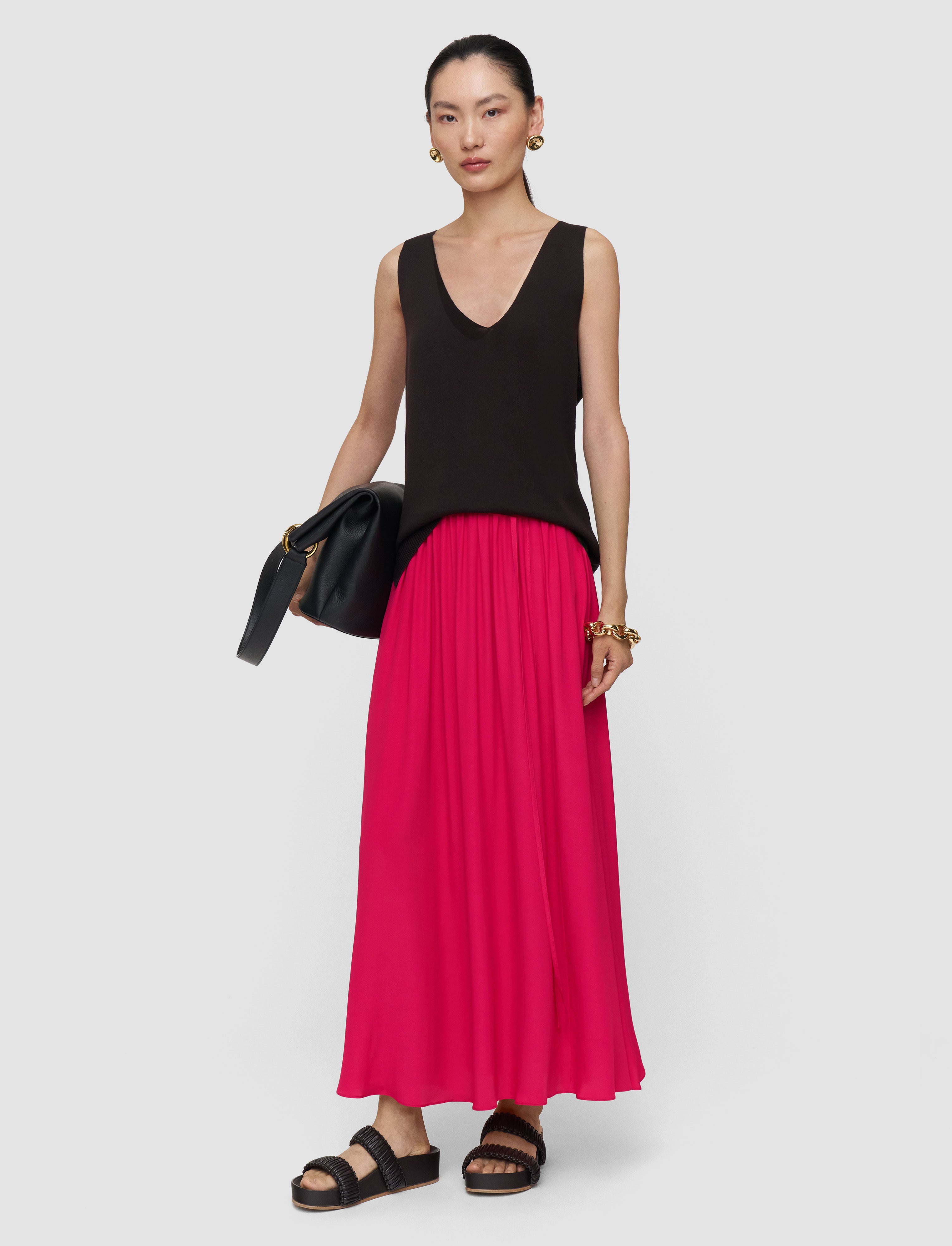pink-elba-silk-blend-crepe-skirt-JOSEPH