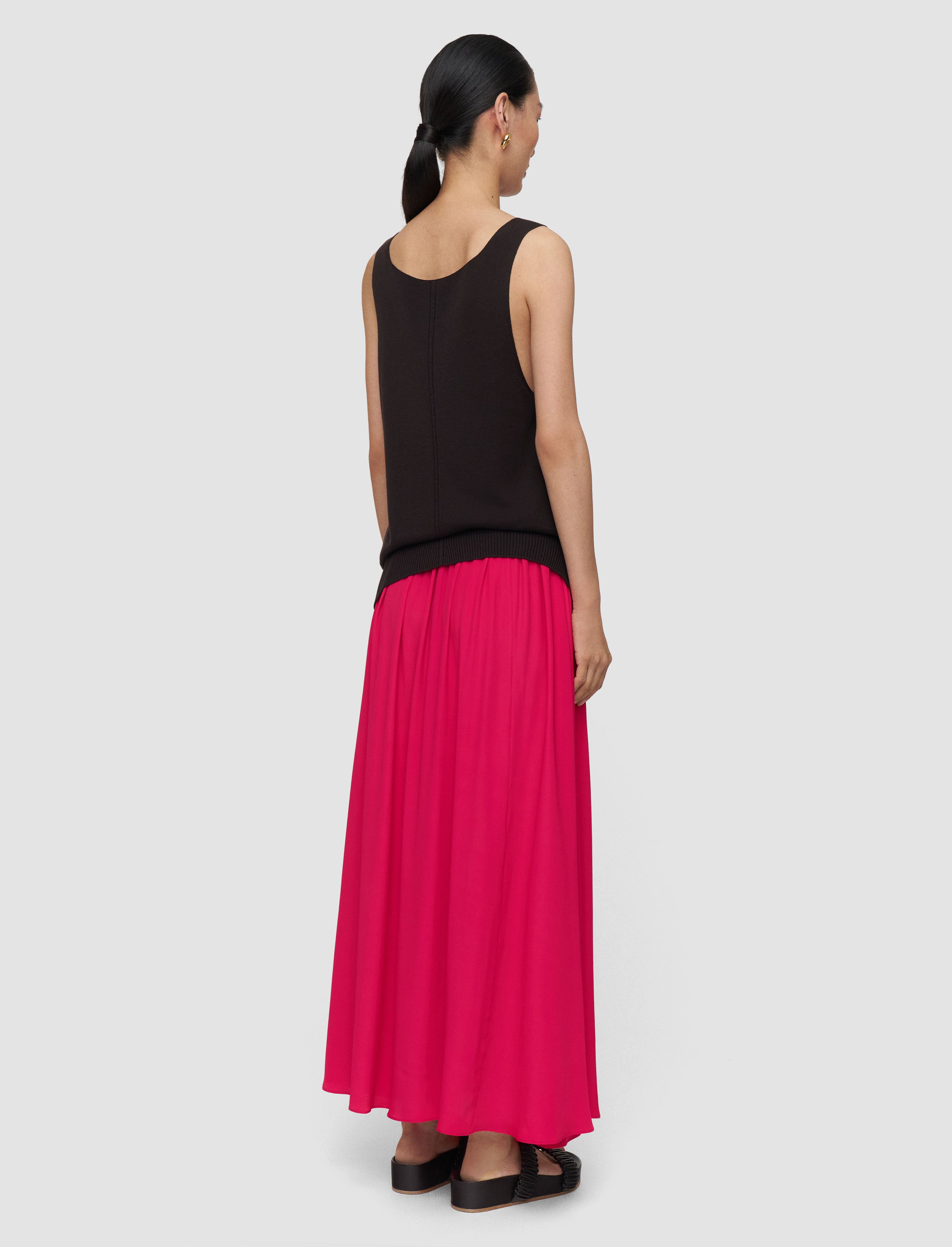 pink-elba-silk-blend-crepe-skirt-JOSEPH