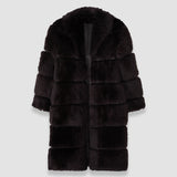 Elektra Long Hair Shearling Coat