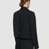 Black Elias Cotton Linen Jacket - Joseph