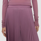 Purple Ella Knit Weave Plissé Culottes - Joseph