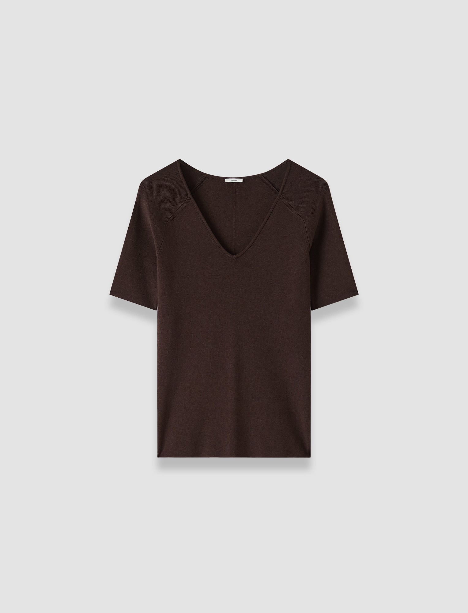 brown-elly-silk-stretch-v-neck-top-JOSEPH