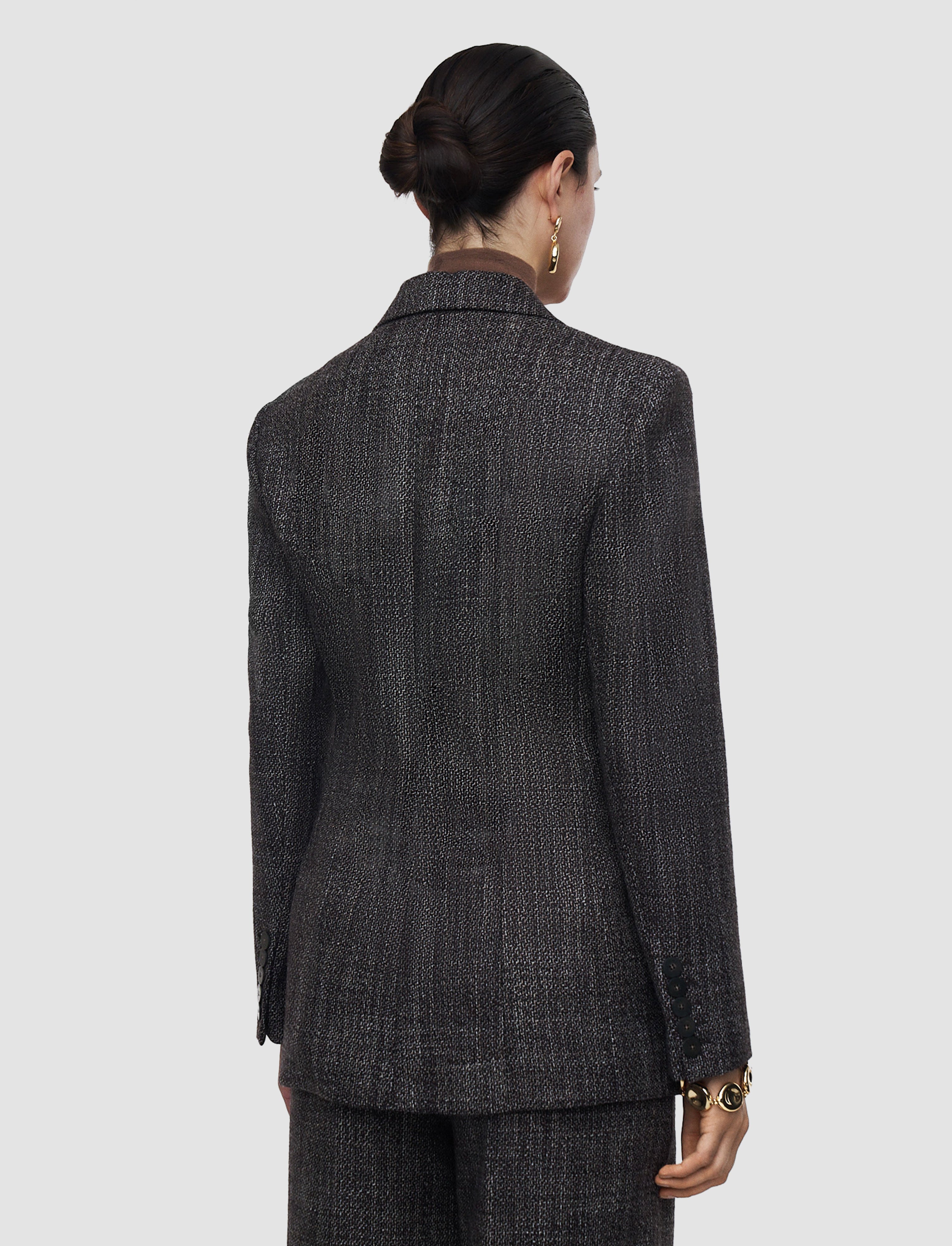 marron-veste-fallon-en-laine-texturee-JOSEPH