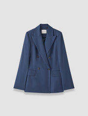 Blue Fari Cady Twill Jacket - Joseph