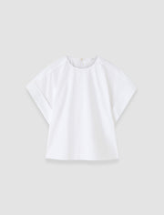 White Fassia Cotton Poplin Blouse - Joseph