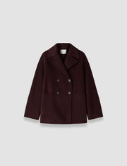 Purple Flavia Double Face Cashmere Coat - Joseph