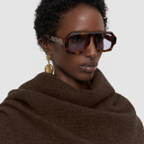 Flora Waffle Wool Scarf