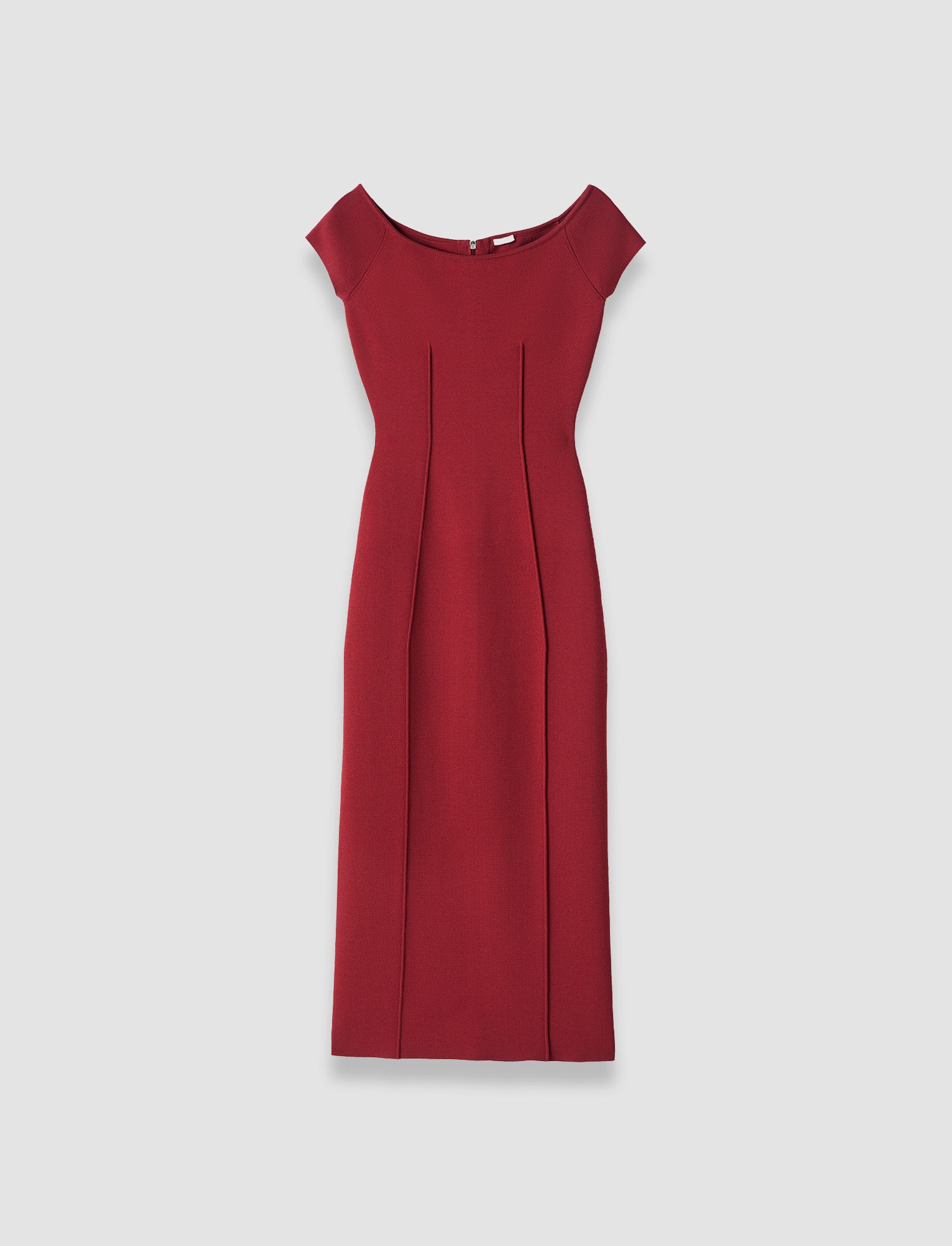 rouge-robe-en-jersey-compact-milano-JOSEPH