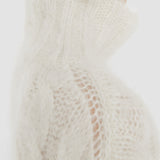 White Fortin Cable Mohair Jumper - Joseph