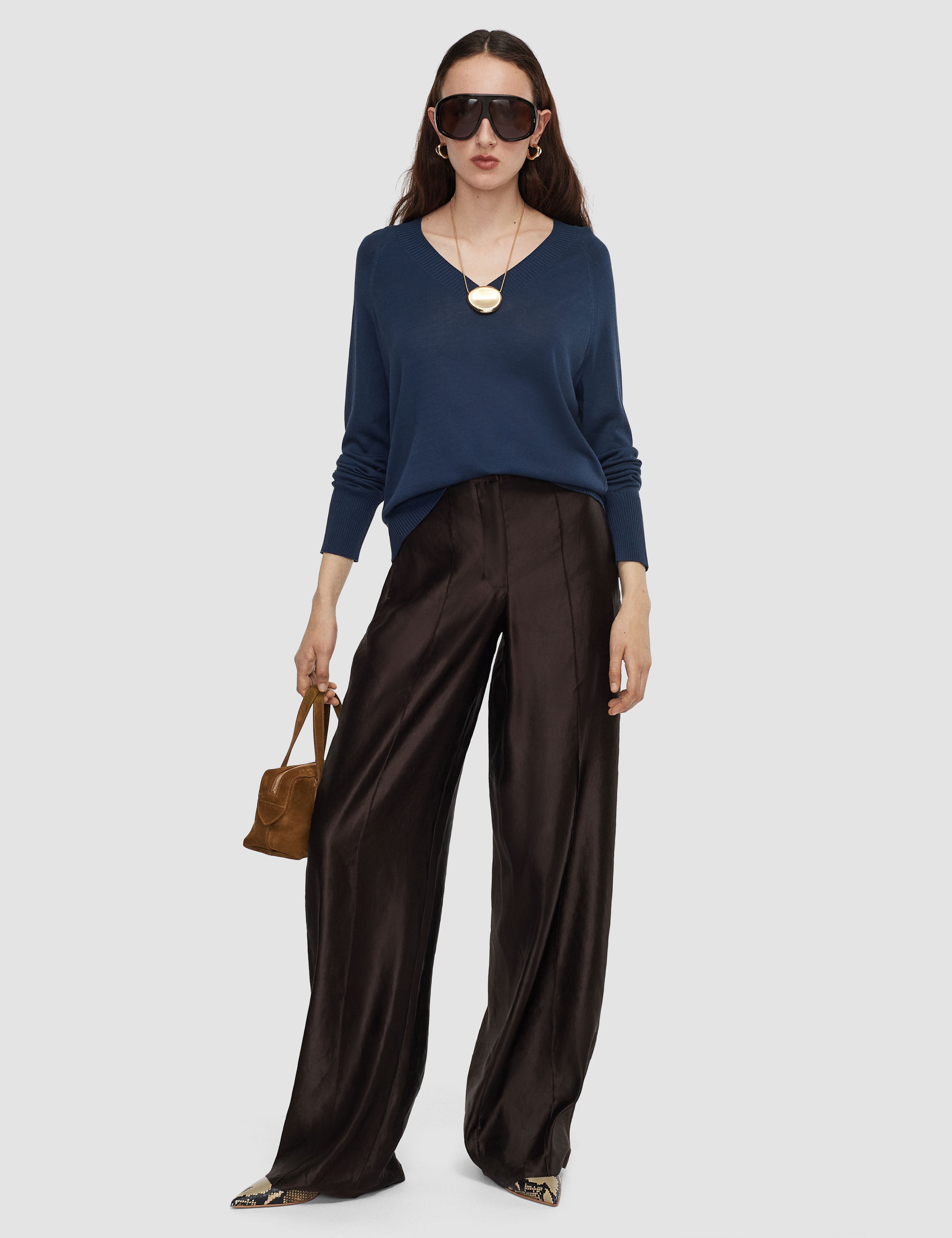 Blue Gallow Superfine Silk Jumper - Joseph