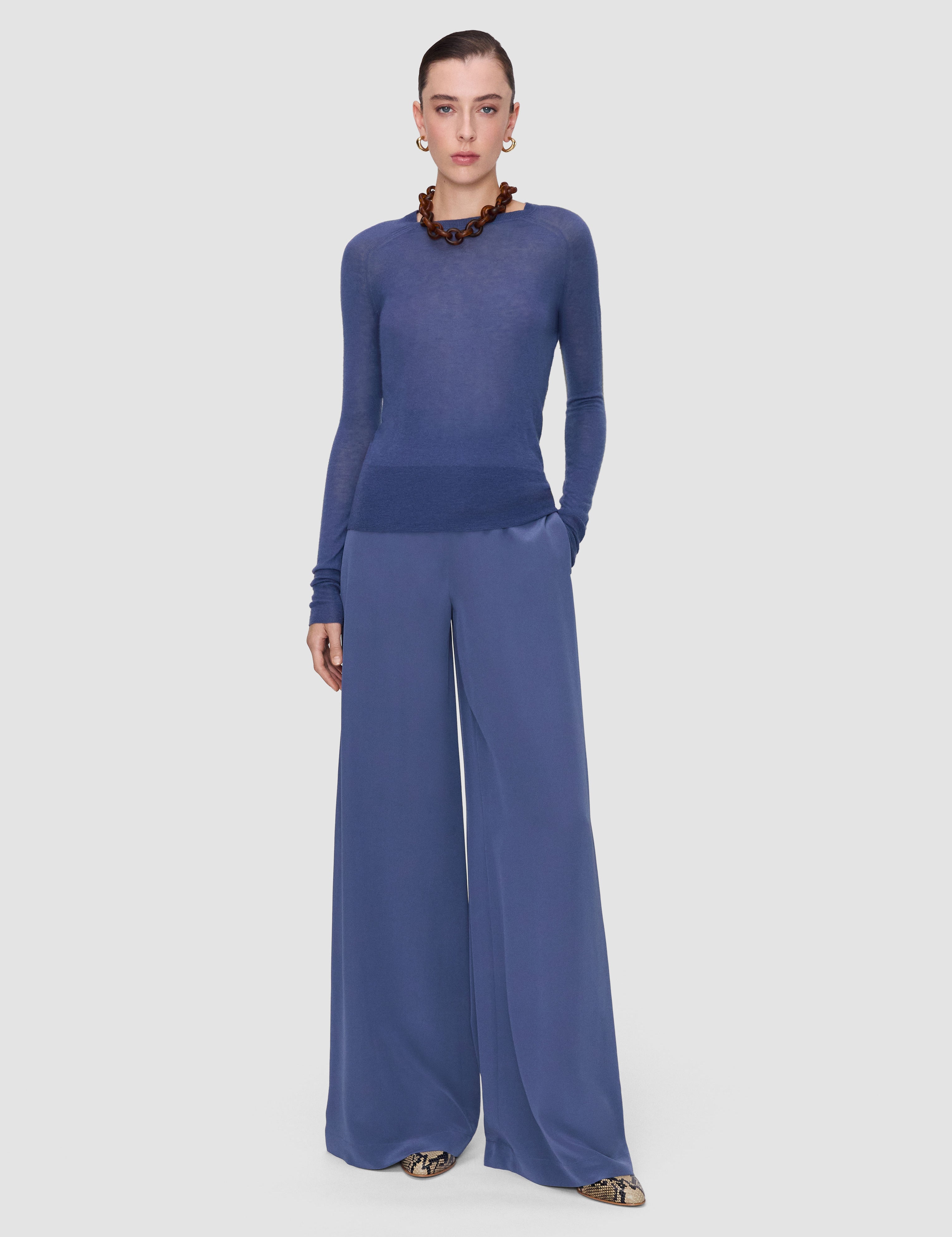 Blue Geras Cashair Jumper - Joseph