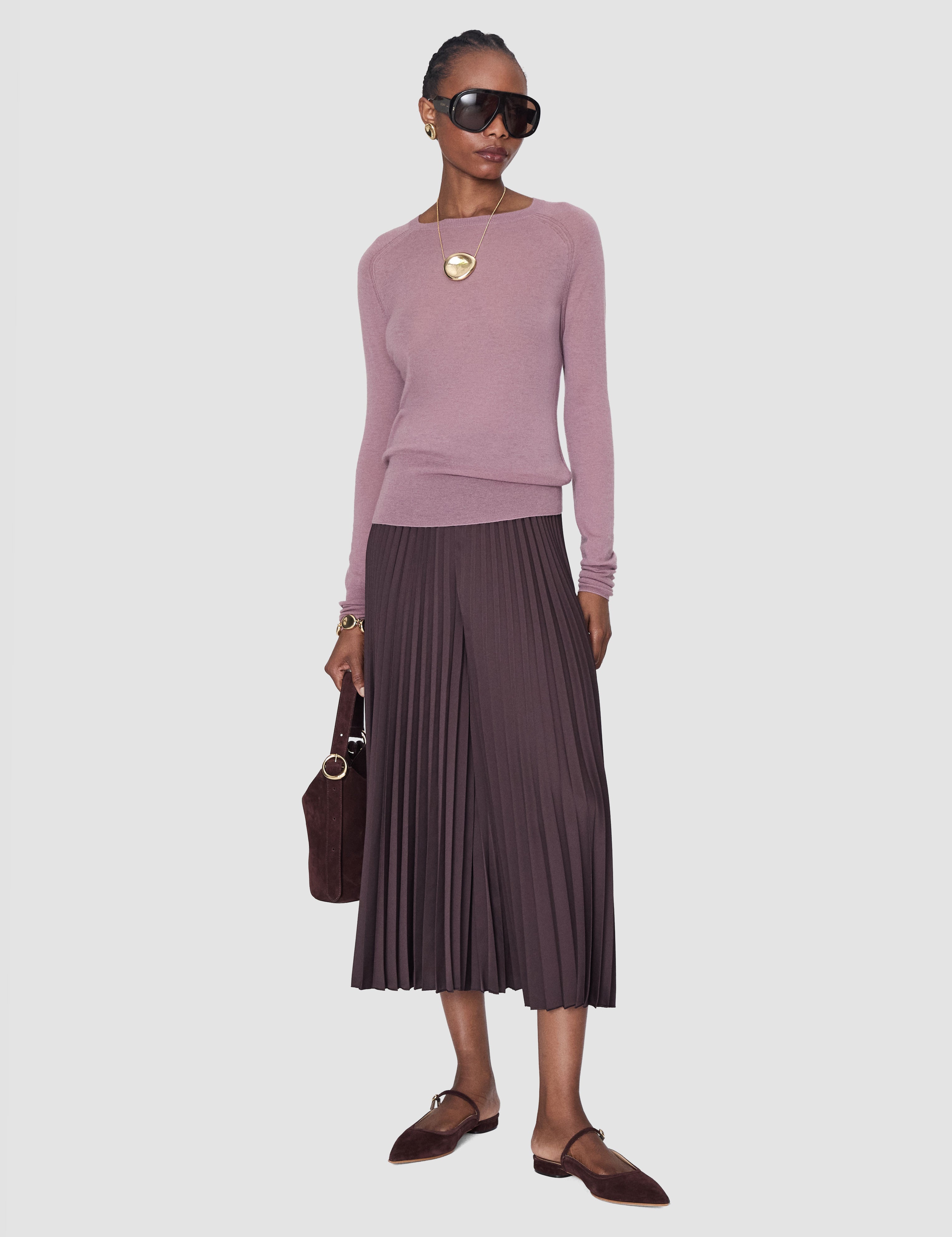 Purple Geras Cashair Jumper - Joseph