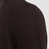 Brown Gladi Silk Knit Cardigan - Joseph