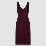 Purple Gloria Compact Milano Dress - Joseph