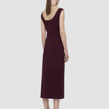 Purple Gloria Compact Milano Dress - Joseph