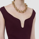 Purple Gloria Compact Milano Dress - Joseph