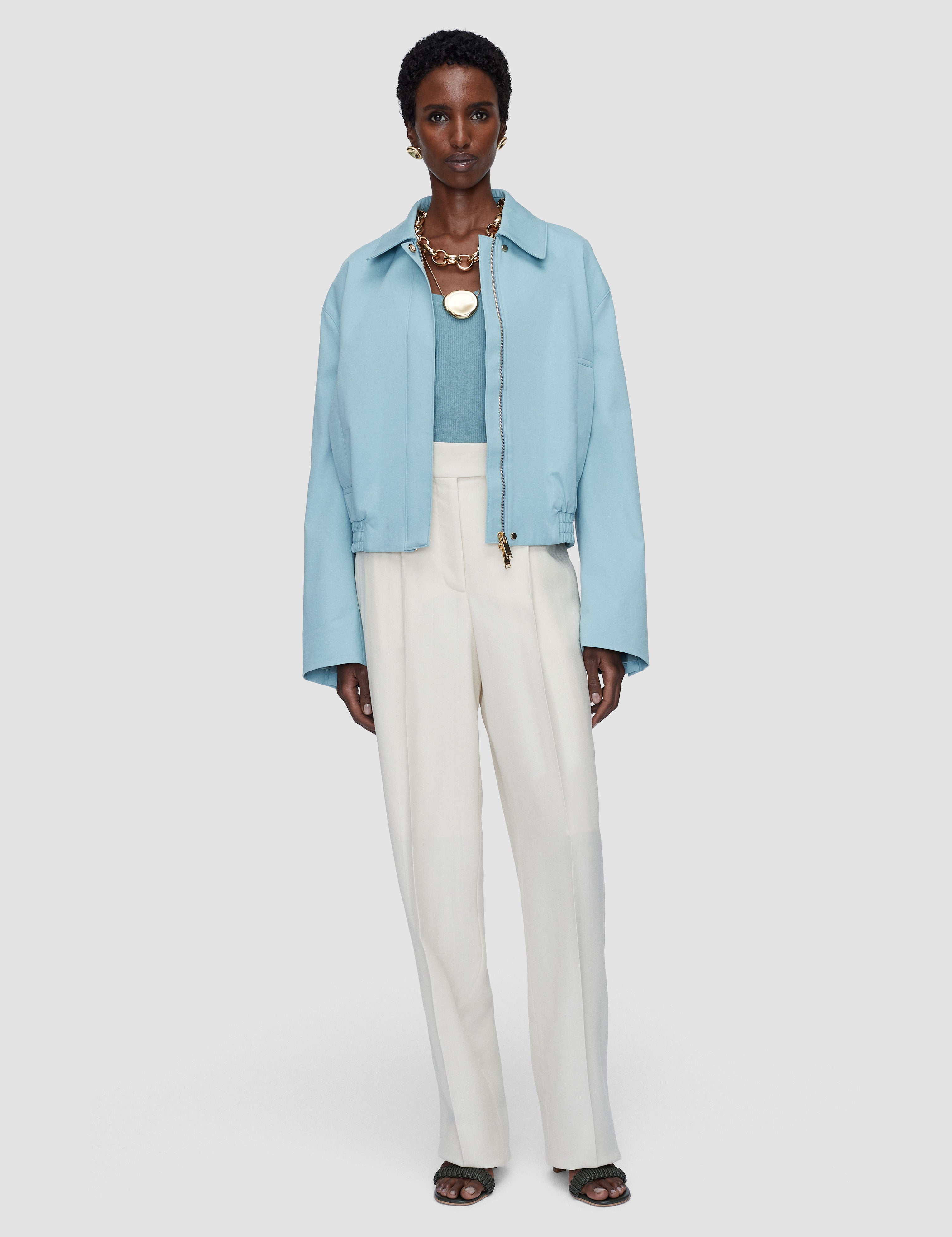 Blue Haddou Light Cotton Stretch Jacket - Joseph