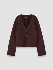Purple Harper Pure Cashmere Cardigan - Joseph