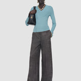 Harti Linen Blend Knit Top