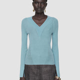 Harti Linen Blend Knit Top