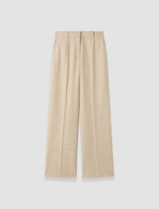 White Hawley Virgin Wool Trousers - Joseph