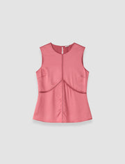 Pink Hebe Silk Satin Top - Joseph