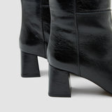 Heeled Knee High Patent Leather Boots