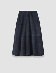 Blue Helius Light Suede Skirt - Joseph