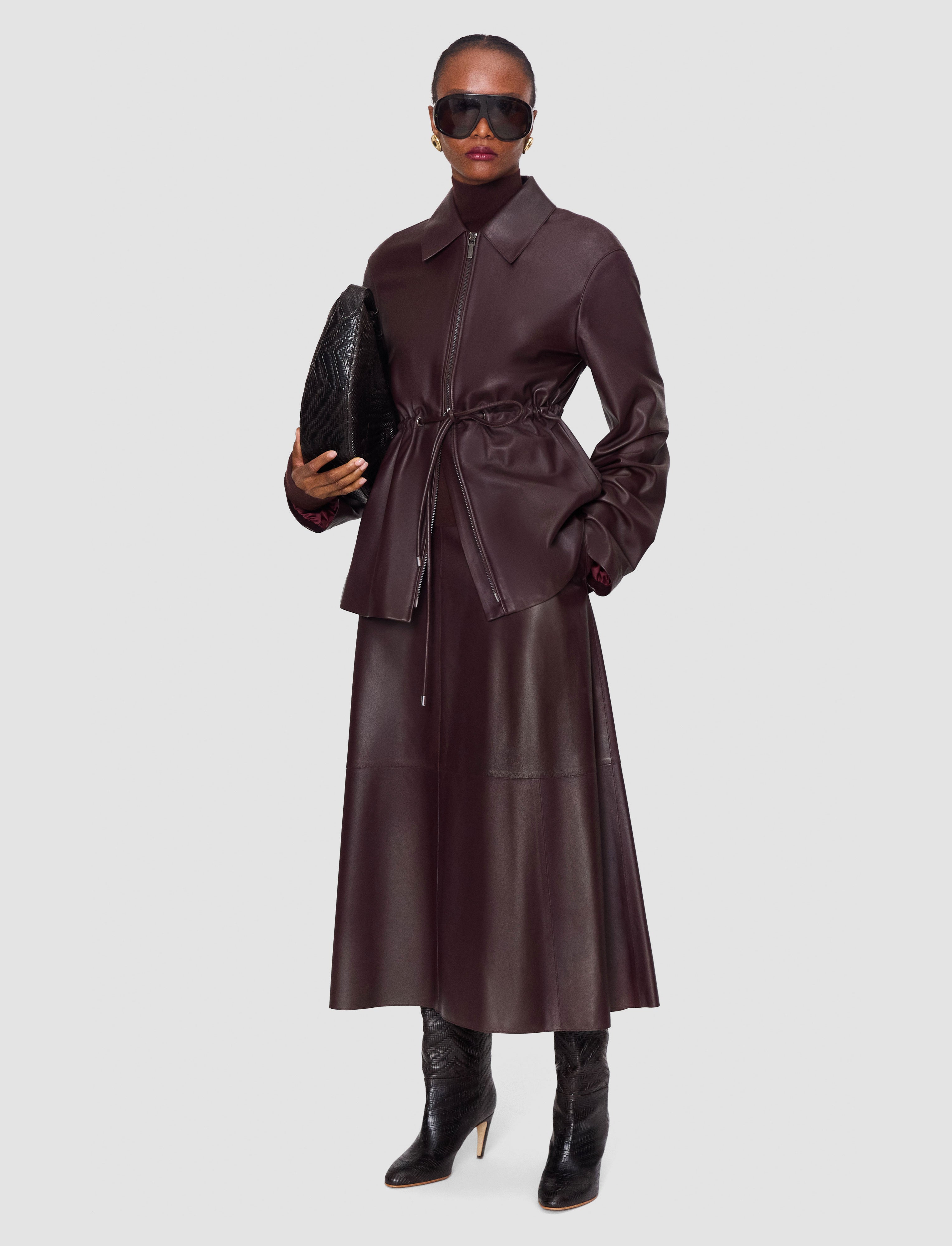 violet-jupe-helius-en-cuir-nappa-souple-JOSEPH