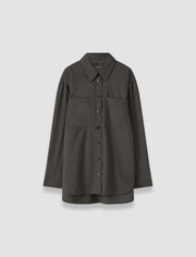 Grey Herold Light Wool Tailoring Shirt - Joseph