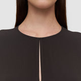 Brown Hills Crepe Dress - Joseph
