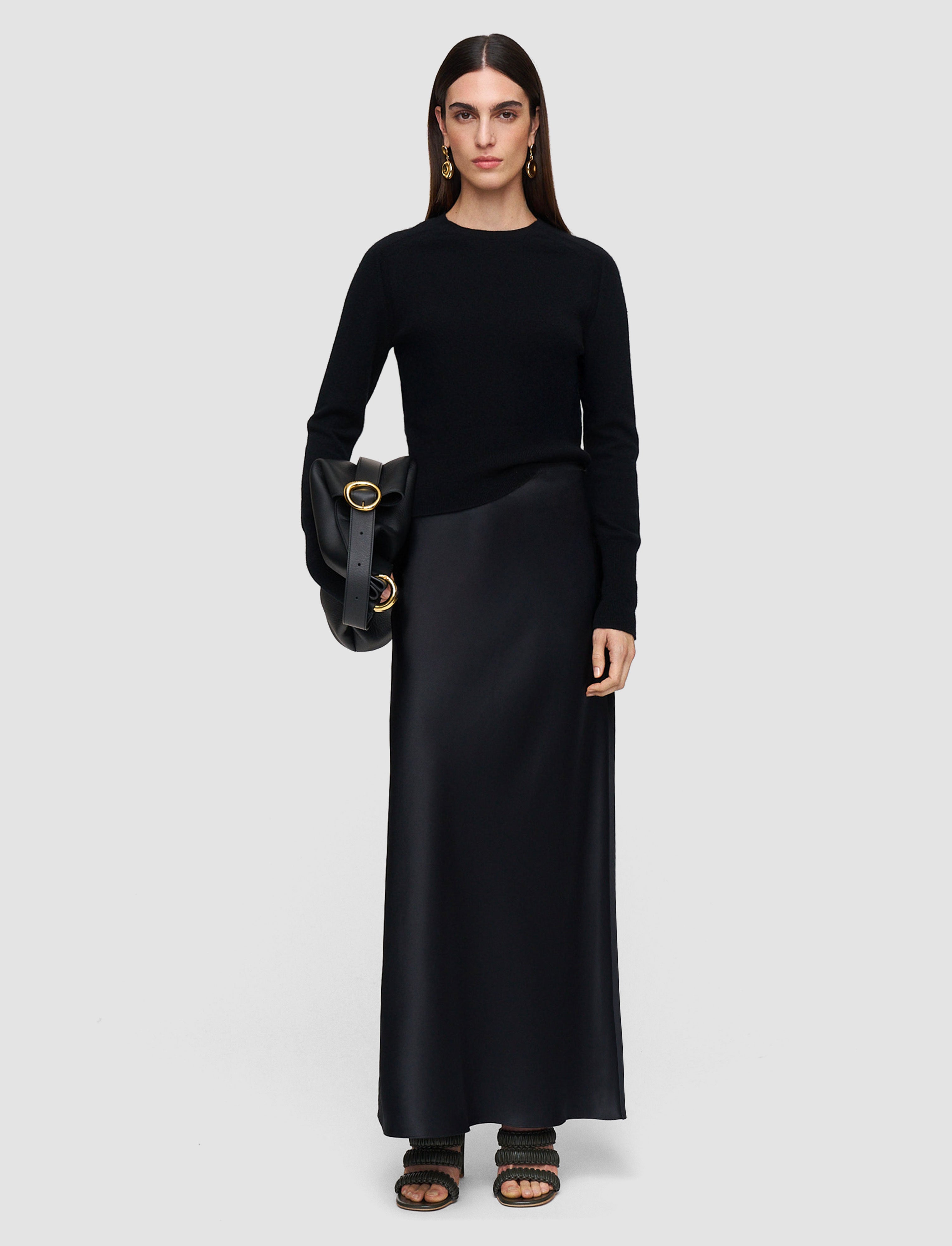 black-isaak-long-silk-satin-skirt-JOSEPH