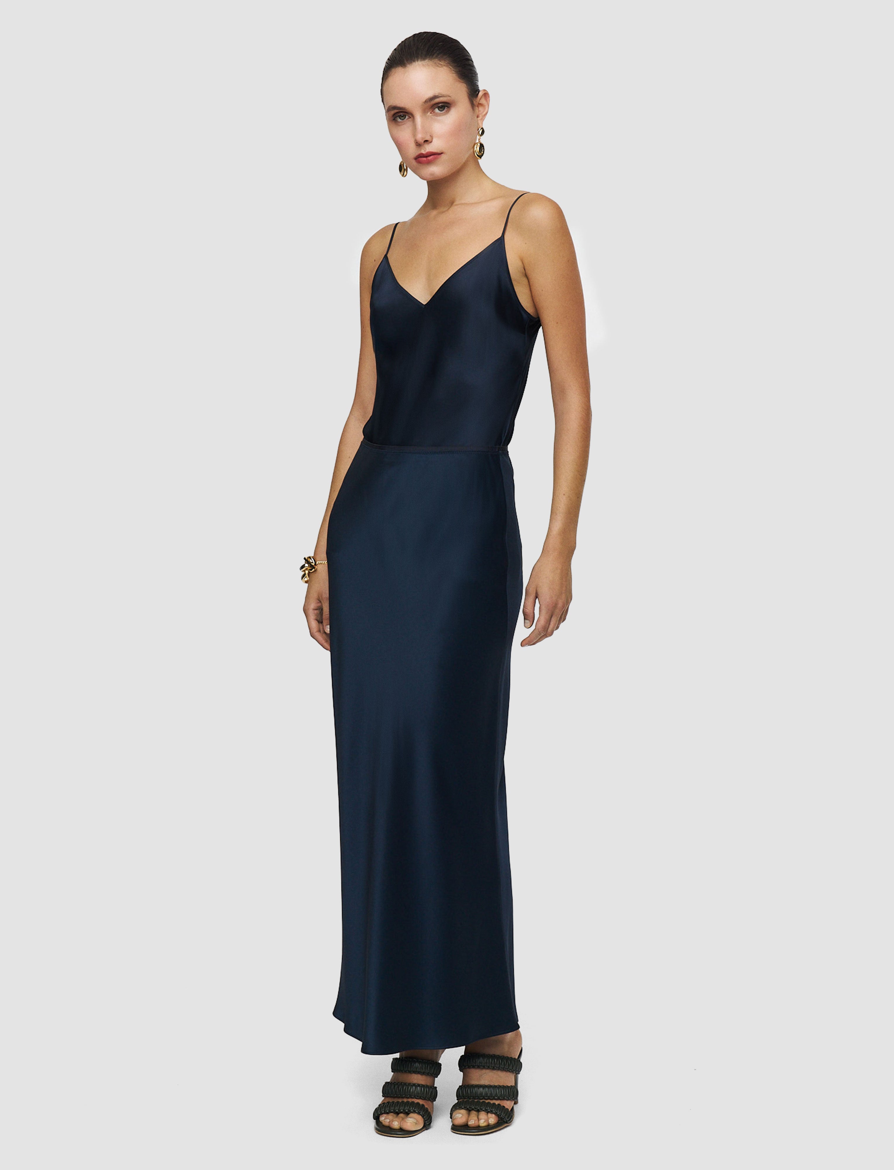 blue-isaak-long-silk-satin-skirt-JOSEPH