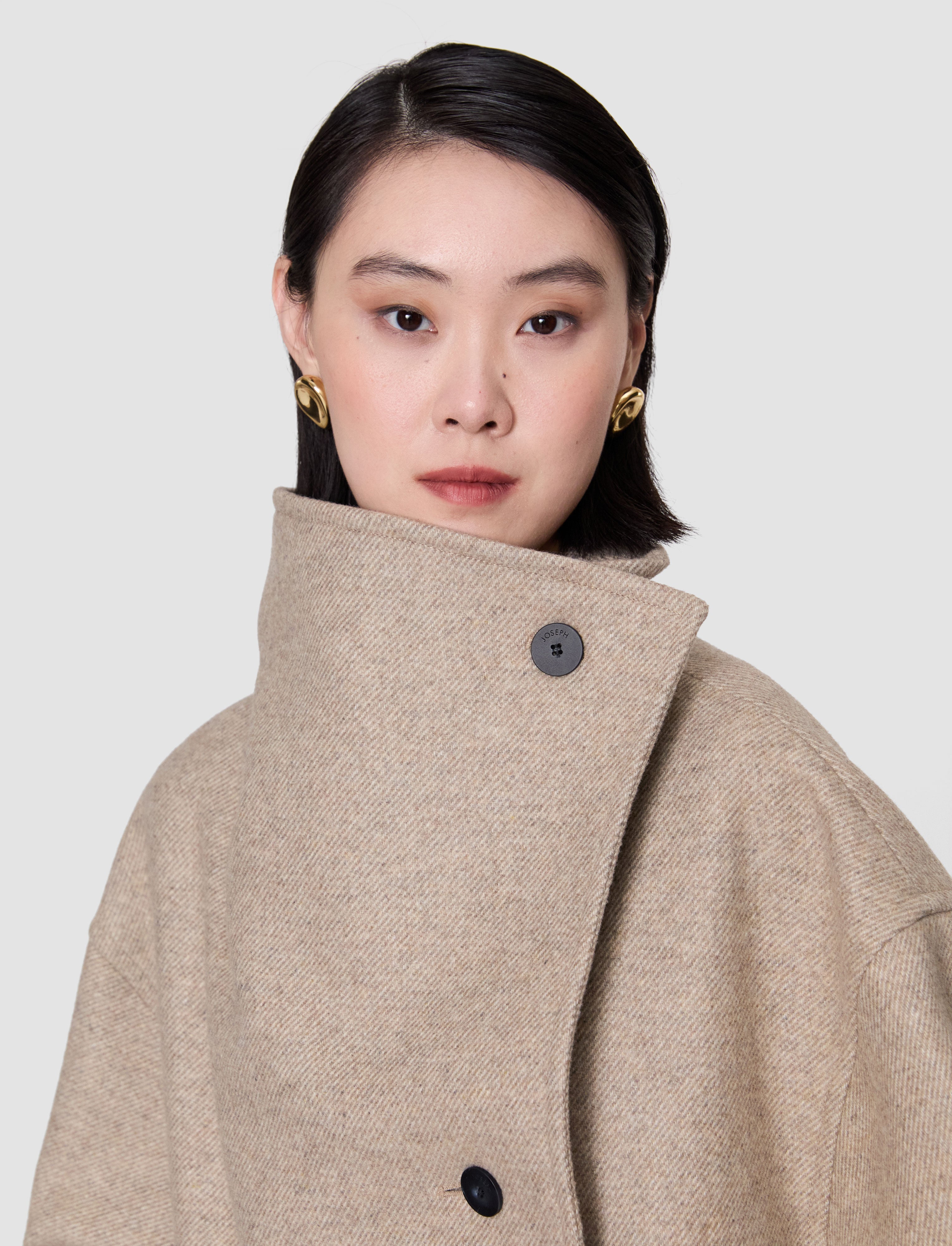 beige-isaia-wool-blend-coat-JOSEPH