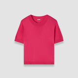 Pink Jana Silk Knit Top - Joseph