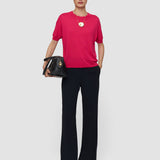Pink Jana Silk Knit Top - Joseph
