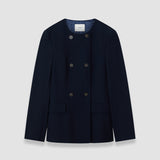 Blue Jerri Textured Wool Jacket - Joseph