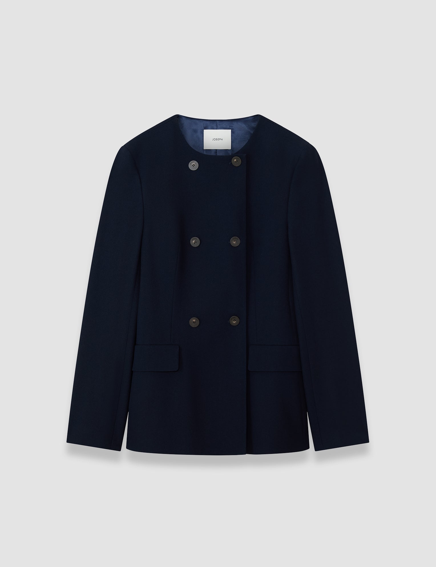 Blue Jerri Textured Wool Jacket - Joseph