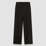Black Jnane Cotton Linen Trousers - Joseph