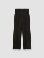 Black Jnane Cotton Linen Trousers - Joseph