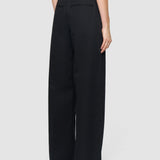 Black Jnane Cotton Linen Trousers - Joseph