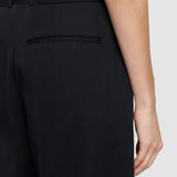 Black Jnane Cotton Linen Trousers - Joseph