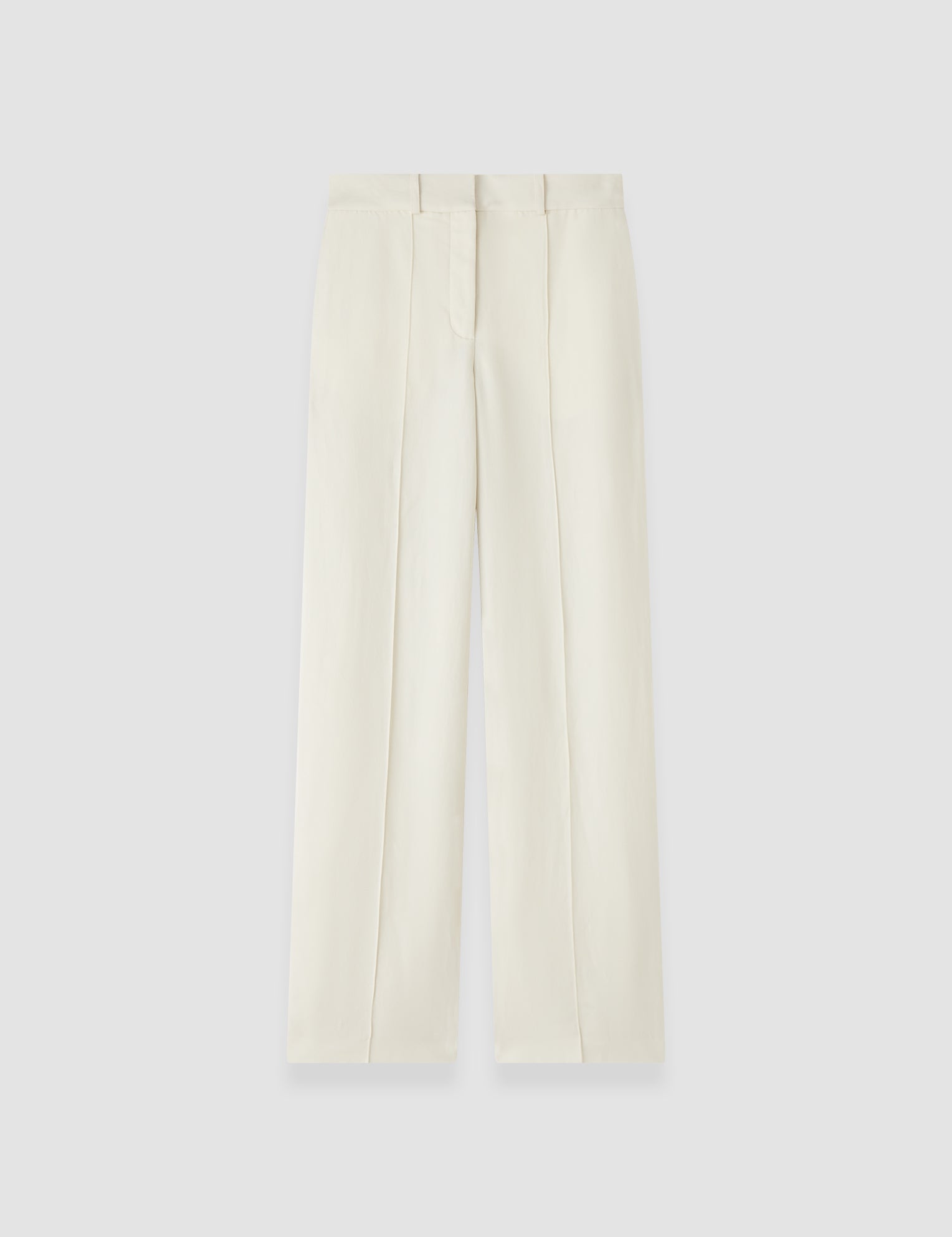 White Jnane Linen Blend Trousers - Joseph