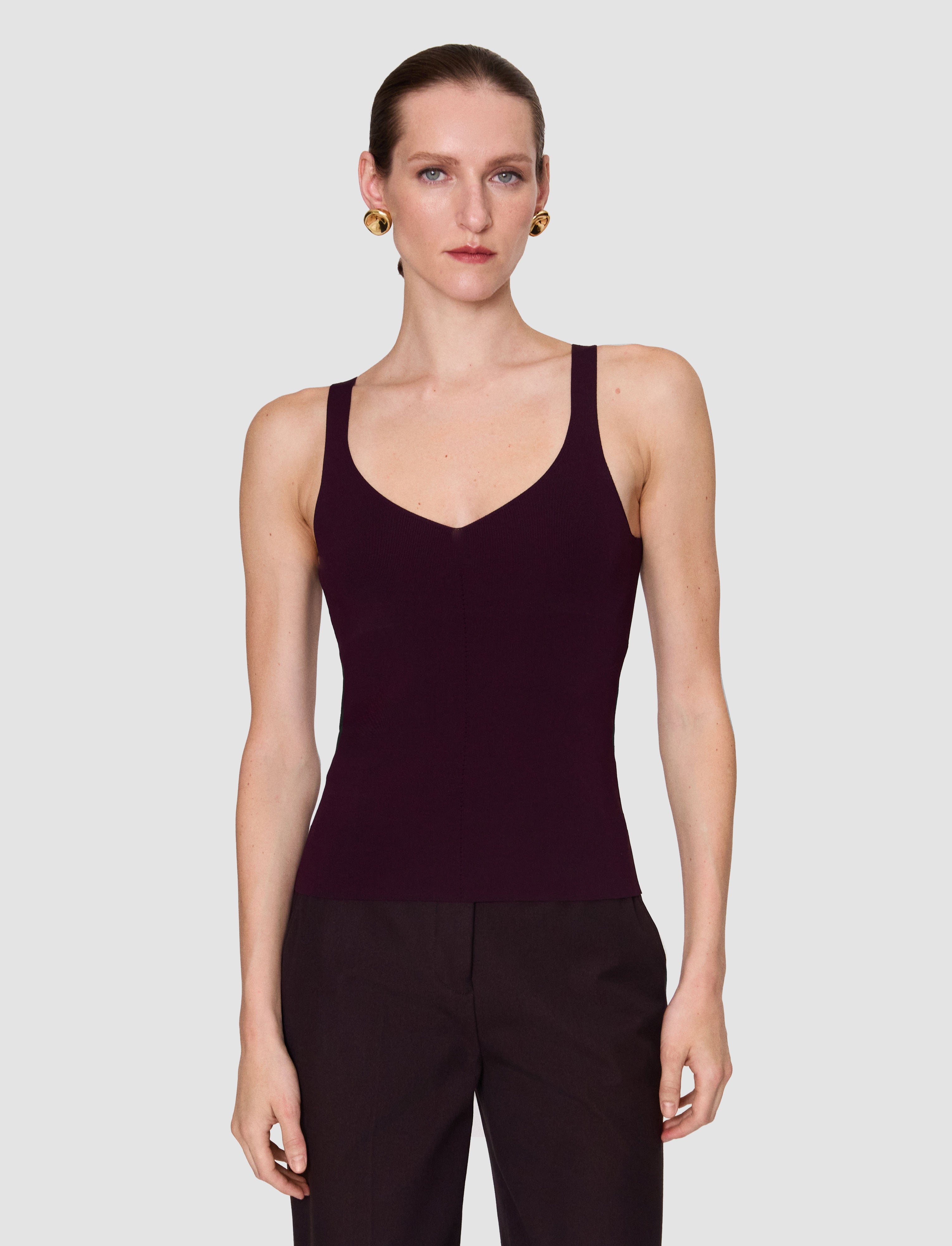 purple-joann-compact-milano-tank-top-JOSEPH