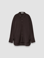 Brown Joe Crepe de Chine Silk Blouse - Joseph
