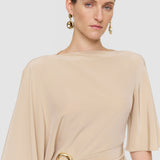 Beige Joya Satin Twill Dress - Joseph