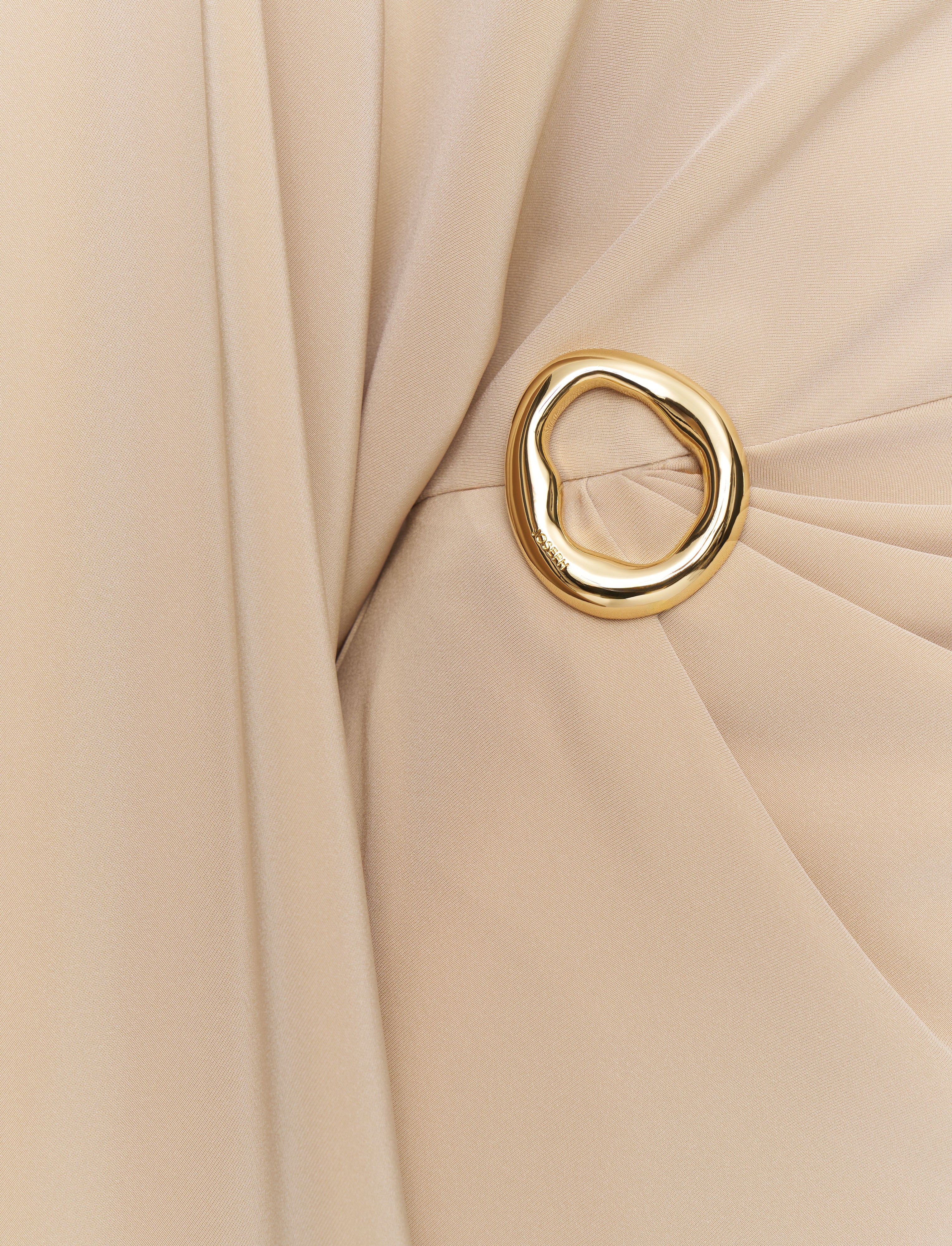 beige-robe-joya-en-satin-twill-JOSEPH